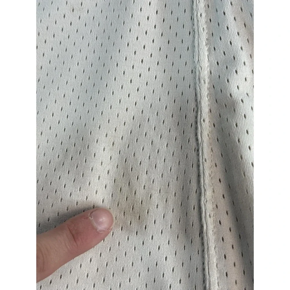 Y2k Abercrombie Fitch Basketball Shorts Mens Large White Mesh Elastic Fitch